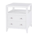 Dana 21 in. W Rectangular Wood 2 Drawer Narrow Nightstand with Top Open Shelf by Butler Specialty Company