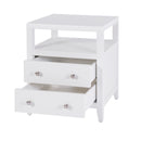Dana 21 in. W Rectangular Wood 2 Drawer Narrow Nightstand with Top Open Shelf by Butler Specialty Company