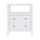 Dana 21 in. W Rectangular Wood 2 Drawer Narrow Nightstand with Top Open Shelf by Butler Specialty Company