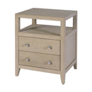 Dana 21 in. W Rectangular Wood 2 Drawer Narrow Nightstand with Top Open Shelf by Butler Specialty Company