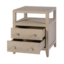 Dana 21 in. W Rectangular Wood 2 Drawer Narrow Nightstand with Top Open Shelf by Butler Specialty Company