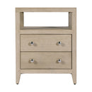 Dana 21 in. W Rectangular Wood 2 Drawer Narrow Nightstand with Top Open Shelf by Butler Specialty Company