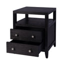 Dana 21 in. W Rectangular Wood 2 Drawer Narrow Nightstand with Top Open Shelf by Butler Specialty Company