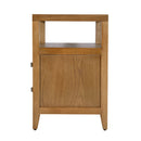 Dana 21 in. W Rectangular Wood 2 Drawer Narrow Nightstand with Top Open Shelf by Butler Specialty Company