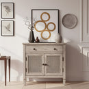 Flagstaff 30 in. W Rectangular Cane 1 Drawer-2 Door Accent Chest by Butler Specialty Company