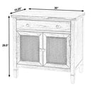 Flagstaff 30 in. W Rectangular Cane 1 Drawer-2 Door Accent Chest by Butler Specialty Company