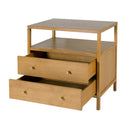 Mendel 28 in. W Rectangular Wood 2 Drawer Wide Nightstand with Open Shelf by Butler Specialty Company