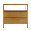 Mendel 28 in. W Rectangular Wood 2 Drawer Wide Nightstand with Open Shelf by Butler Specialty Company
