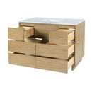 Halmstad 48 in. W Rectangular Wood Single Sink 6 Drawer Bathroom Vanity Set by Butler Specialty Company