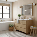 Halmstad 48 in. W Rectangular Wood Single Sink 6 Drawer Bathroom Vanity Set by Butler Specialty Company