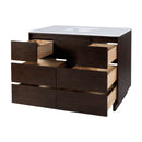 Halmstad 48 in. W Rectangular Wood Single Sink 6 Drawer Bathroom Vanity Set by Butler Specialty Company