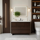 Halmstad 48 in. W Rectangular Wood Single Sink 6 Drawer Bathroom Vanity Set by Butler Specialty Company