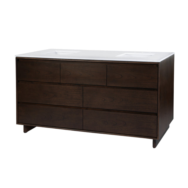 Halmstad 72 in. W Rectangular Wood Double Sink 5 Drawer Bathroom Vanity Set by Butler Specialty Company