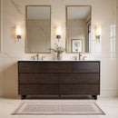 Halmstad 72 in. W Rectangular Wood Double Sink 5 Drawer Bathroom Vanity Set by Butler Specialty Company