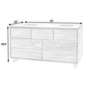 Halmstad 72 in. W Rectangular Wood Double Sink 5 Drawer Bathroom Vanity Set by Butler Specialty Company