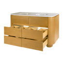 Genoa 60. in. W Rectangular Wood & Quartz 4 Drawer Double Sink Bathroom Vanity by Butler Specialty Company