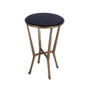 Ivy 15.5 in. W Round Metal & Granite Side Table by Butler Specialty Company