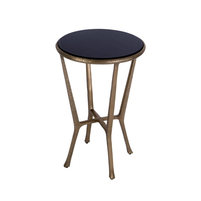 Ivy 15.5 in. W Round Metal & Granite Side Table by Butler Specialty Company