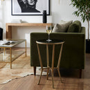 Ivy 15.5 in. W Round Metal & Granite Side Table by Butler Specialty Company