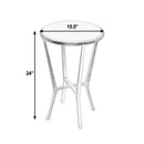 Ivy 15.5 in. W Round Metal & Granite Side Table by Butler Specialty Company