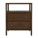 Mendel 21.25 in. W Rectangular Wood 2 Drawer Narrow Nightstand with Open Shelf by Butler Specialty Company
