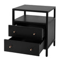 Mendel 21.25 in. W Rectangular Wood 2 Drawer Narrow Nightstand with Open Shelf by Butler Specialty Company