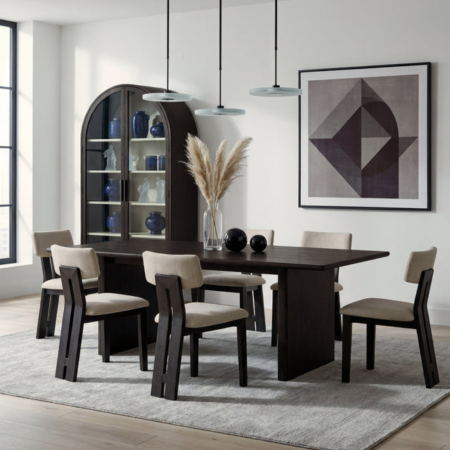Amber 84-108 in. W Rectangular Wood Extendable Pedestal Dining Table by Butler Specialty Company
