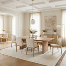 Amber 84-108 in. W Rectangular Wood Extendable Pedestal Dining Table by Butler Specialty Company