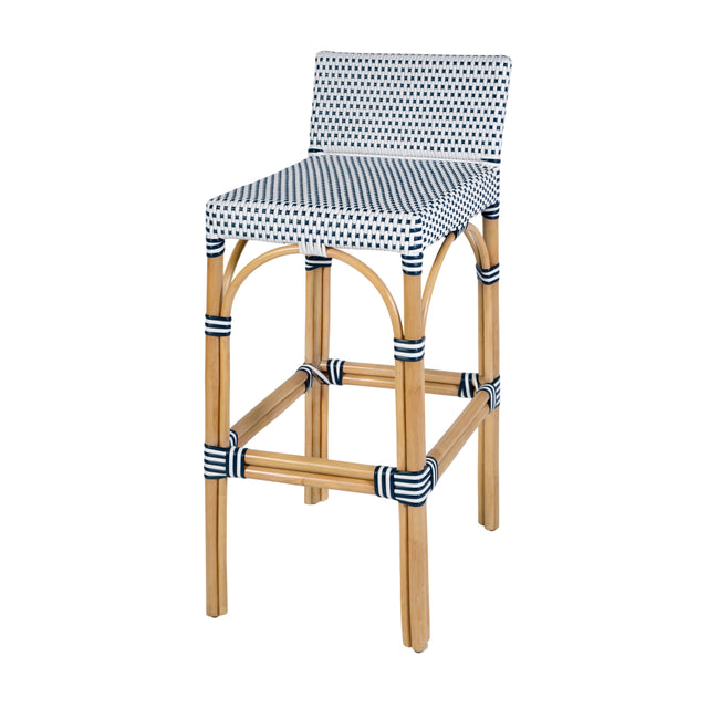 Serienna 30 in. Seat Height Rectangular Rattan Low Back Bar Stool by Butler Specialty Company