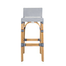 Serienna 30 in. Seat Height Rectangular Rattan Low Back Bar Stool by Butler Specialty Company
