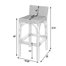 Serienna 30 in. Seat Height Rectangular Rattan Low Back Bar Stool by Butler Specialty Company