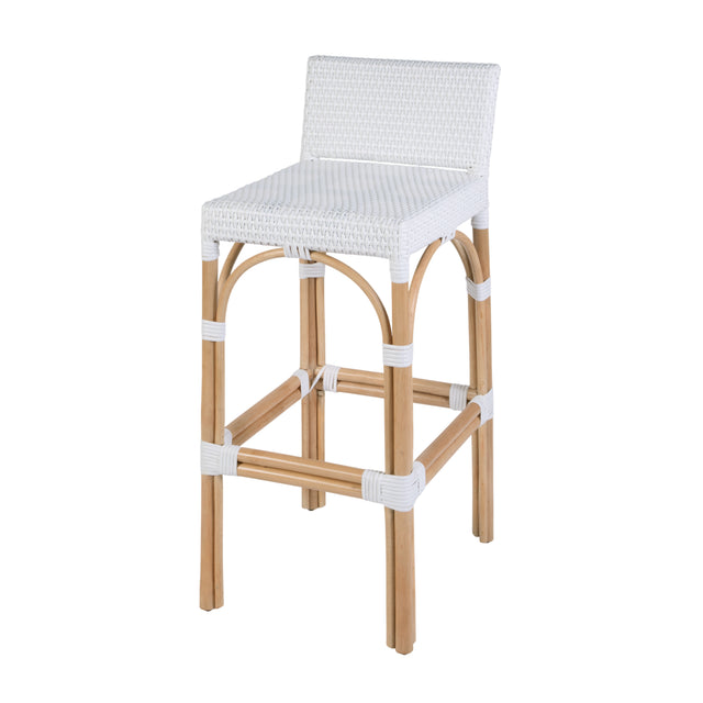 Serienna 30 in. Seat Height Rectangular Rattan Low Back Bar Stool by Butler Specialty Company