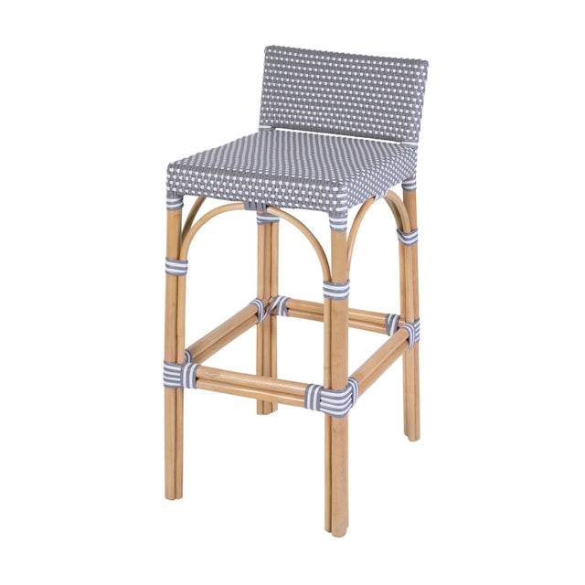 Serienna 30 in. Seat Height Rectangular Rattan Low Back Bar Stool by Butler Specialty Company