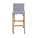Serienna 30 in. Seat Height Rectangular Rattan Low Back Bar Stool by Butler Specialty Company