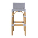 Serienna 30 in. Seat Height Rectangular Rattan Low Back Bar Stool by Butler Specialty Company
