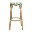 Ballito 30 in. Seat Height Oval Rattan Bar Stool with Footrest by Butler Specialty Company