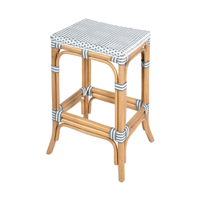 Laguna 24.5 in. Seat Height Rectangular Rattan Backless Counter Stool by Butler Specialty Company
