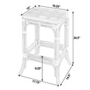 Laguna 24.5 in. Seat Height Rectangular Rattan Backless Counter Stool by Butler Specialty Company