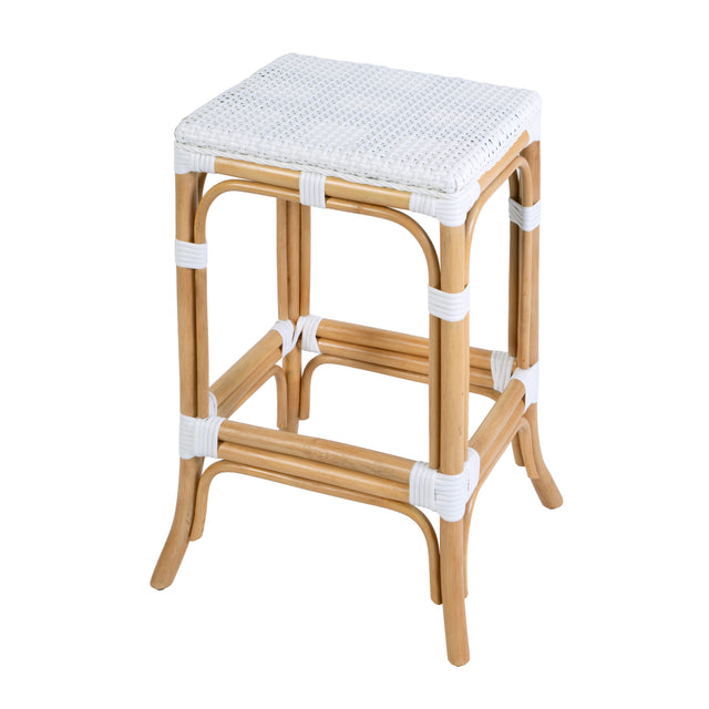 Laguna 24.5 in. Seat Height Rectangular Rattan Backless Counter Stool by Butler Specialty Company