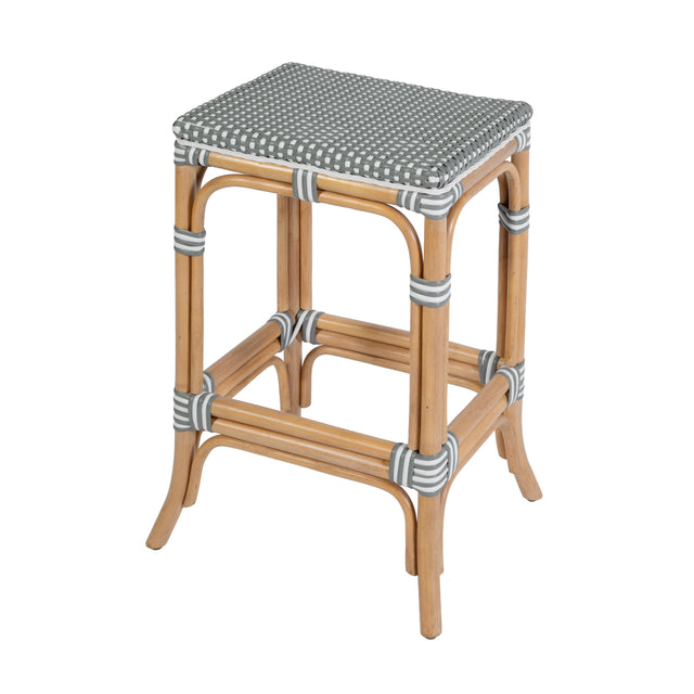 Laguna 24.5 in. Seat Height Rectangular Rattan Backless Counter Stool by Butler Specialty Company