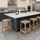 Laguna 24.5 in. Seat Height Rectangular Rattan Backless Counter Stool by Butler Specialty Company