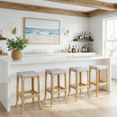 Laguna 30.5 in. Seat Height Rectangular Rattan Backless Bar Stool by Butler Specialty Company