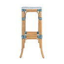 Laguna 30.5 in. Seat Height Rectangular Rattan Backless Bar Stool by Butler Specialty Company