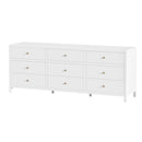 Nora 84 in. W Rectangular Wood 9 Drawer Dresser by Butler Specialty Company