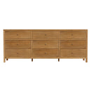 Nora 84 in. W Rectangular Wood 9 Drawer Dresser by Butler Specialty Company