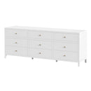 Nora 84 in. W Rectangular Wood 9 Drawer Dresser by Butler Specialty Company