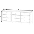 Nora 84 in. W Rectangular Wood 9 Drawer Dresser by Butler Specialty Company