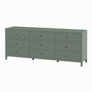 Nora 84 in. W Rectangular Wood 9 Drawer Dresser by Butler Specialty Company