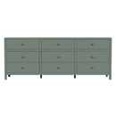 Nora 84 in. W Rectangular Wood 9 Drawer Dresser by Butler Specialty Company