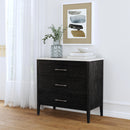 Averly 32.75 in. W Rectangular Marble and Wood 3 Drawer Chest by Butler Specialty Company
